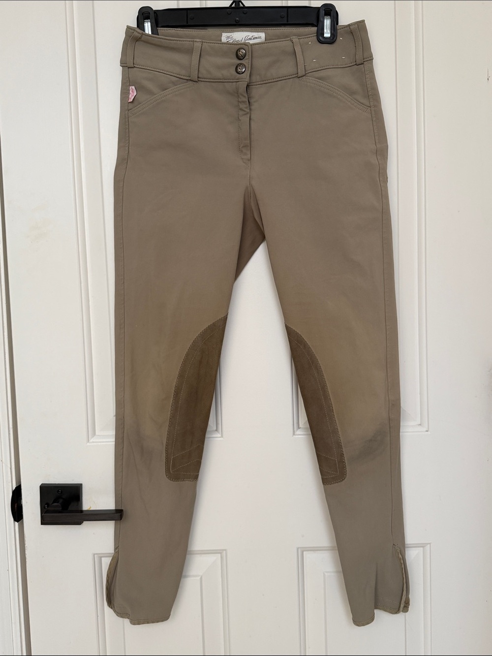 Tailored Sportsman Trophy Hunter Tan Riding Breeches with Knee Patches